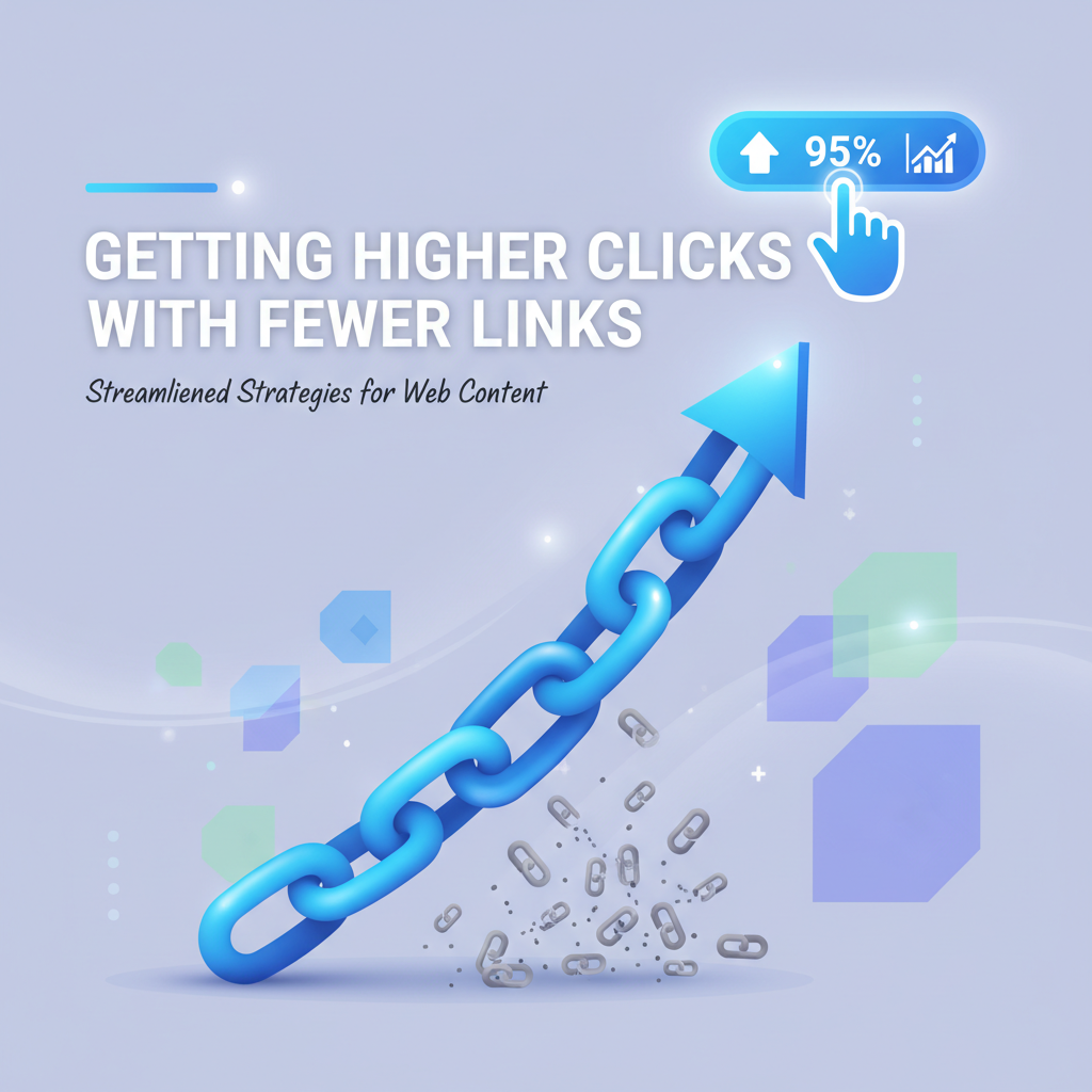 Getting higher clicks with fewer links