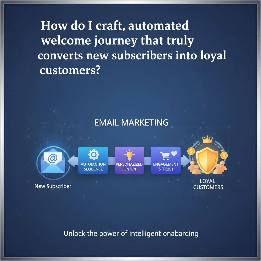How do I craft an automated welcome journey that truly converts new subscribers into loyal customers?