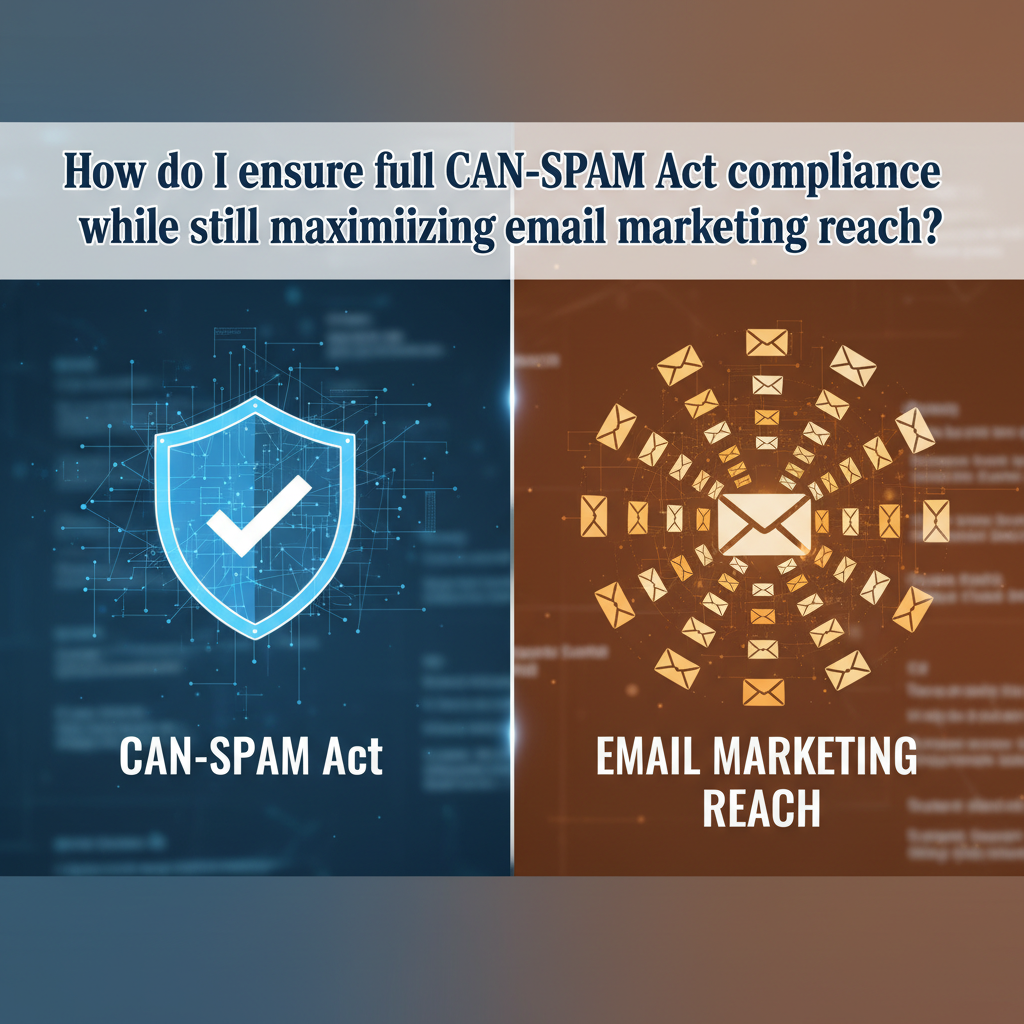 How do I ensure full CAN-SPAM Act compliance while still maximizing email marketing reach?