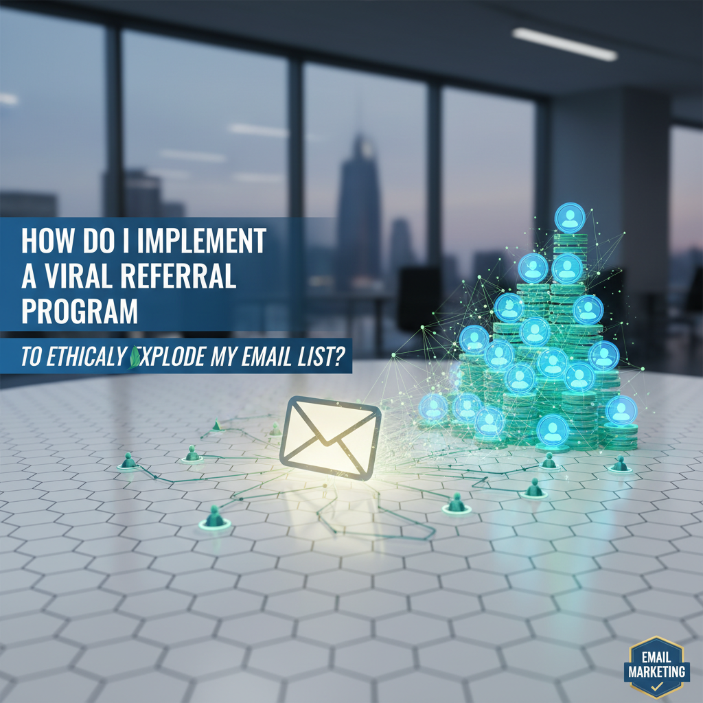 How do I implement a viral referral program to ethically explode my email list?
