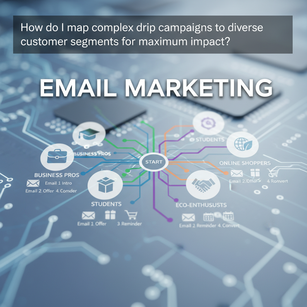How do I map complex drip campaigns to diverse customer segments for maximum impact?