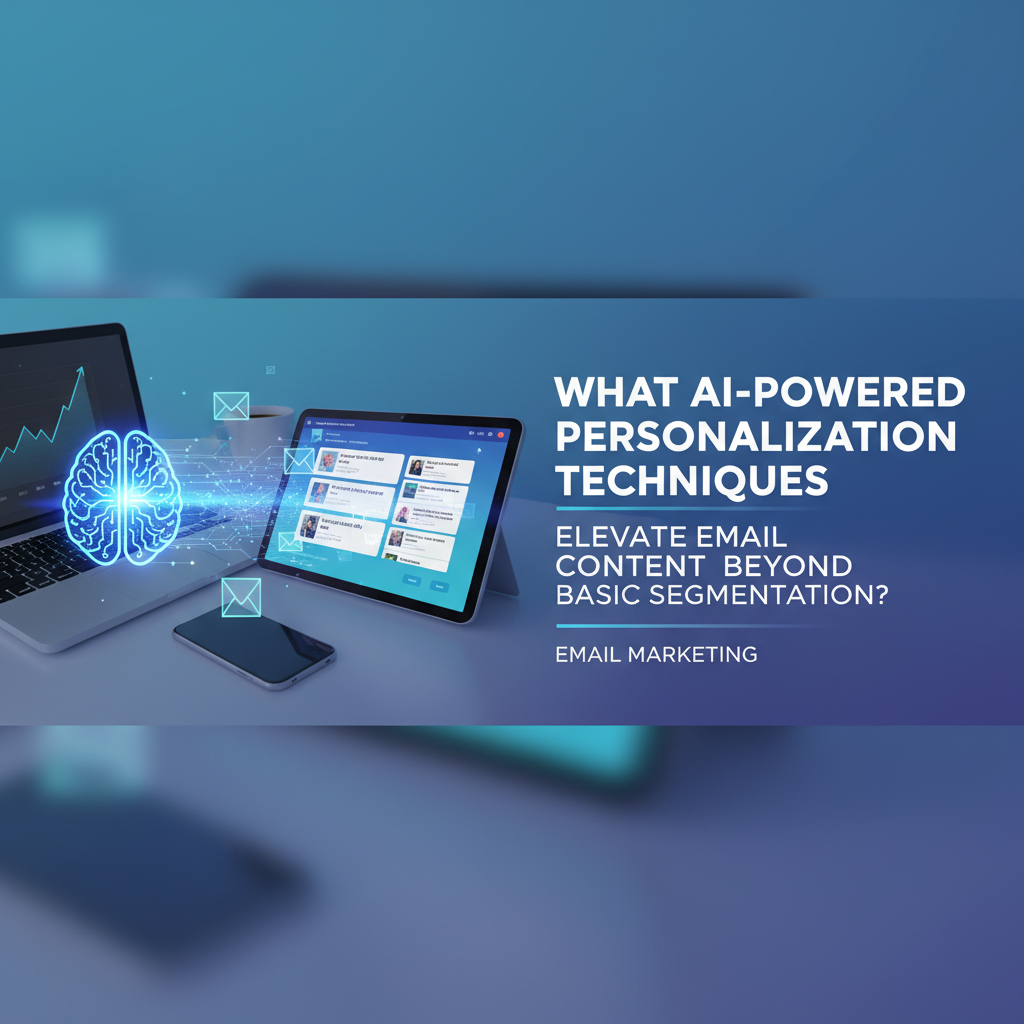 What AI-powered personalization techniques elevate email content beyond basic segmentation?
