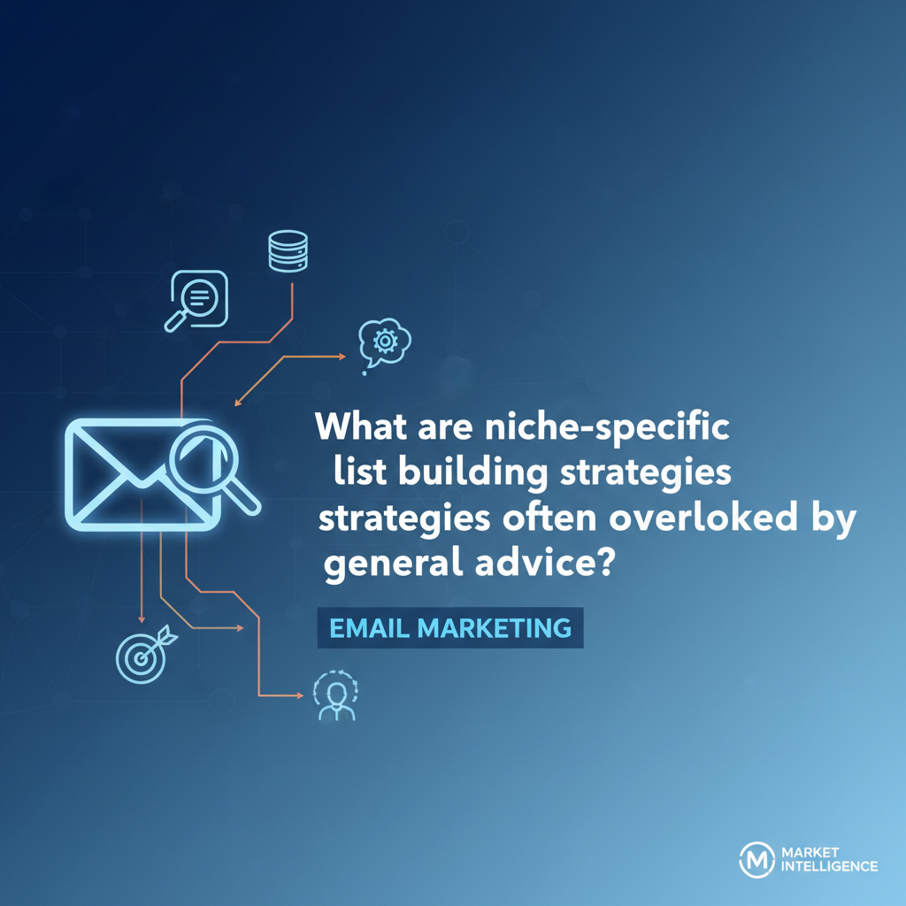 What are niche-specific list building strategies often overlooked by general advice?