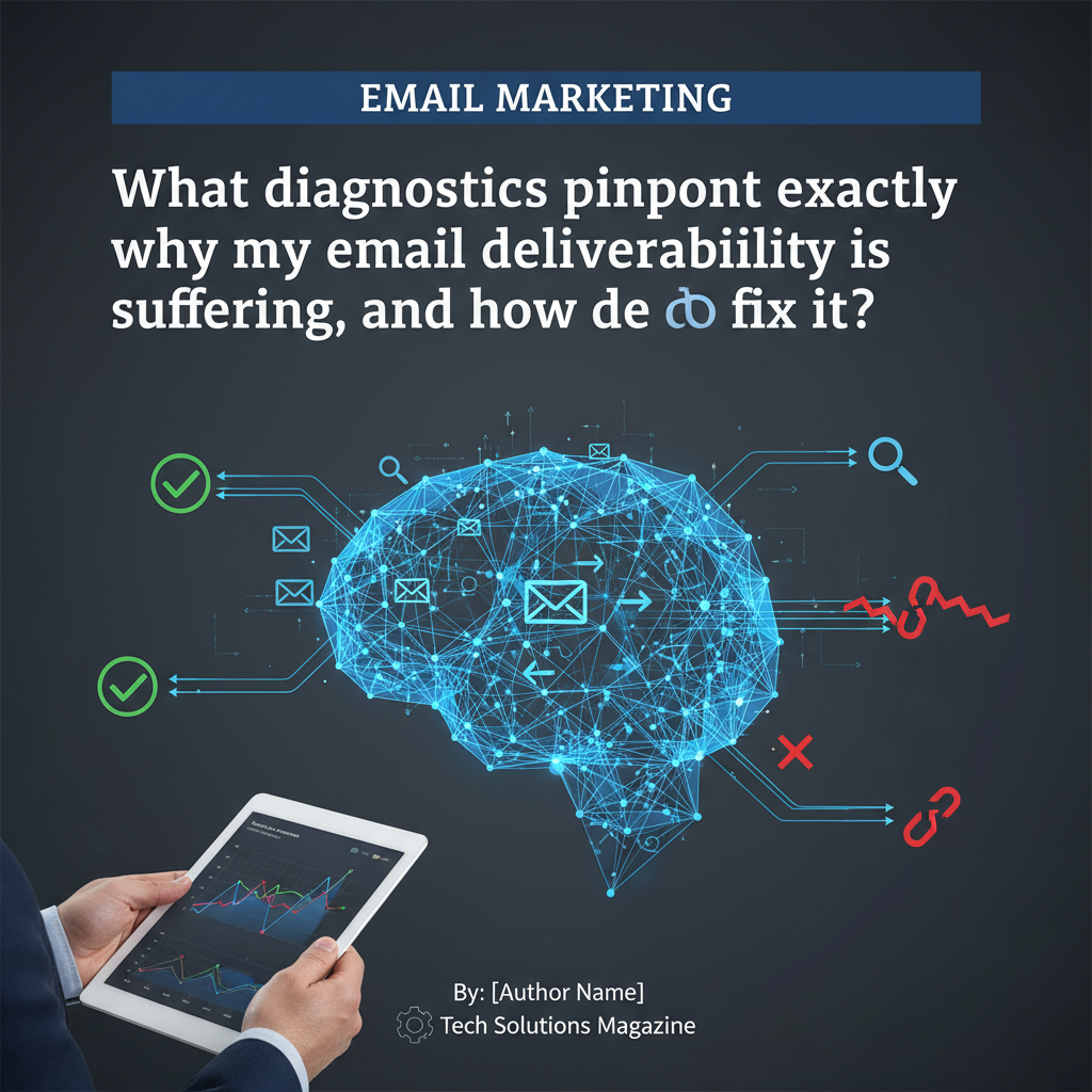 What diagnostics pinpoint exactly why my email deliverability is suffering, and how do I fix it?