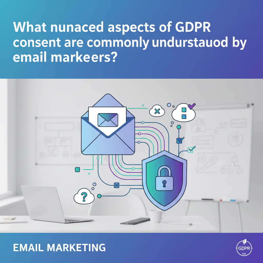 What nuanced aspects of GDPR consent are commonly misunderstood by email marketers?