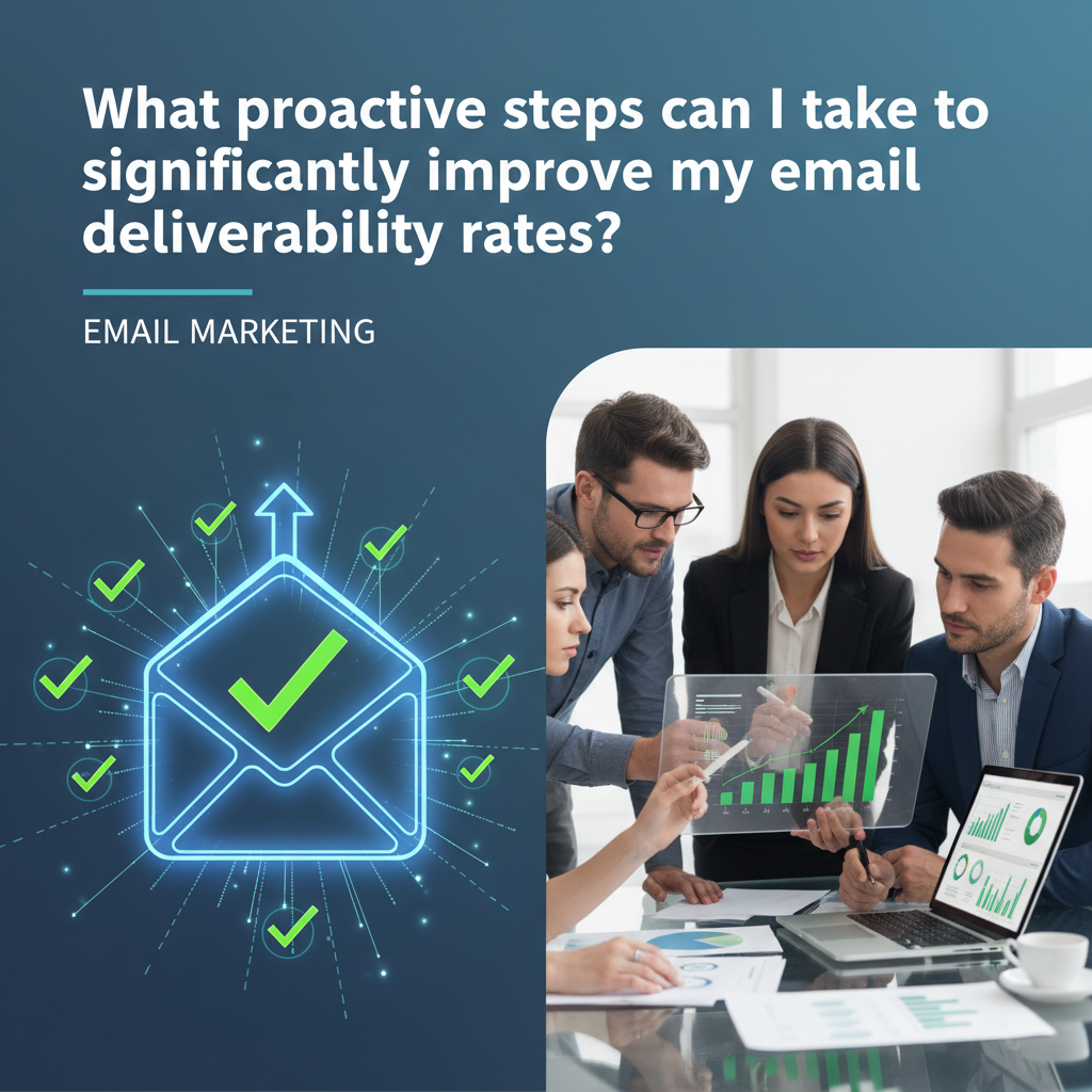 What proactive steps can I take to significantly improve my email deliverability rates?