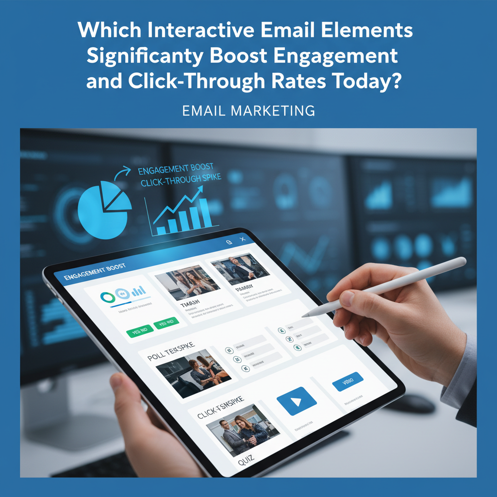 Which interactive email elements significantly boost engagement and click-through rates today?