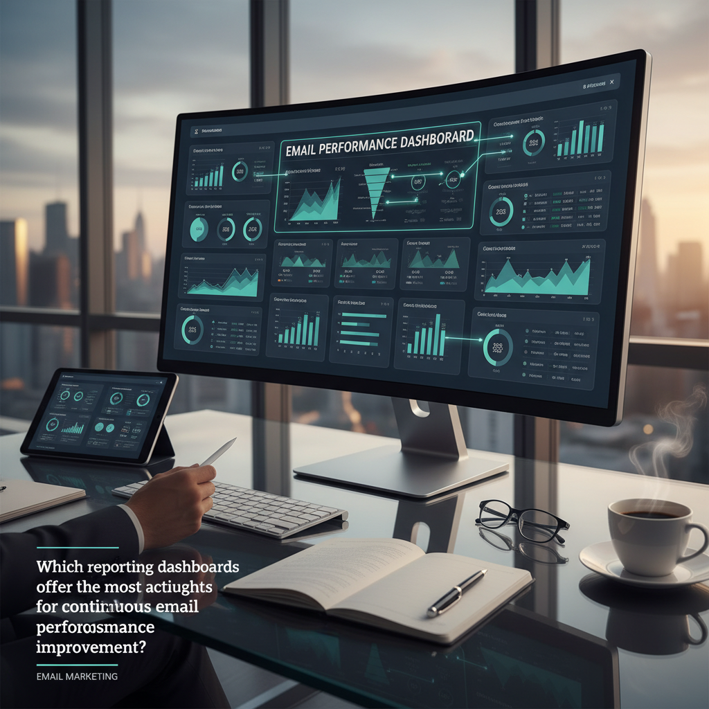 Which reporting dashboards offer the most actionable insights for continuous email performance improvement?
