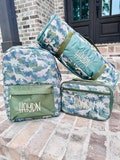 Jane Marie, Hidden In Time Dinosaur Backpack, Personalized School Bag, Book Bag,Embroidered Name, lunchbox, Preschool Bookbag, Best Seller,