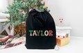 Personalized Santa Sack, Christmas Present Sack, Christmas Eve Santa, Christmas Sack, Personalized Christmas Toy Sack, Christmas Gift Bag