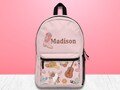 Personalized Girly Cowgirl Backpack, Cowgirl Boots Cowboy Hat Bookbag, Custom Back to School, Western Cute School Bag, Pastel Pink