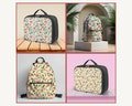 Floral Backpack Set for Kids ? Cute Flower School Bag & Matching Lunchbox, Durable and Lightweight