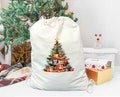 Christmas Tree Bag, Green Christmas Tree Bag, Christmas Tote Bag, Christmas Tree Gift Bag, Holiday Bag For Women, Winter Gift Drawstring Bag