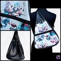Deadly Diner Pin Up Ghoul Dragon Teardrop Crossbody Sling Backpack Bag Purse