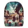 Egypt Queen Backpack Girls Bookbag Women's Egyptian Ransack Sphinx Design Travel Bag Lotus Flowers Back Pack School Book Bags Padded Straps