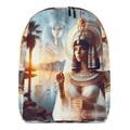 Cleopatra Backpack Egypt Bookbag Hieroglyphs Ransack Women's Travel Bag Girls Egyptian Back Pack Queen School Book Bags Padded Straps