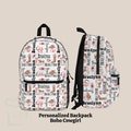 Personalized Boho Cowgirl Backpack, Country Kid Back To School Bookbag, Custom Name Travel Knapsack, Daycare Bag, Unique Girl Birthday Gift,