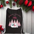 Custom Santa Claus Sack, Christmas Sack, Pink Christmas Tree Bag, Christmas Eve Box, Christmas Gift Tote Bag, Personalized Toy Sack for Kids