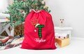 Custom Santa Sack Bags, Christmas Gift Tote Bag, Personalized Christmas Gift, Sack for Christmas, Holiday Gift Bag, Santa Sack for Kids