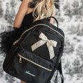 Personalized Black Backpack - School Ballet - Custom Name