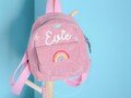 Customized Mini Backpacks for Babies and Kids | Monogrammed Toddler Bags | Seersucker Preschool Book Bag | Personalized Baby Gifts