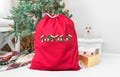 Custom Name Santa Bag, Christmas Gift Sack, Christmas Toy Sack, Christmas Gift Bag for Kids, Santa Sack Gift, Xmas Gift Bag, Drawstring Bag