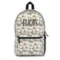 Personalized Woodland animals backpack, Custom boys school bag, Backpack with name, Back to school gift, Woodland backpack, Boy book bag WiF