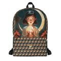Medium Backpack for Kid, Adult, Back to School, Fine Art Bag, Water-Resistant with Laptop Compartment, Stylish Versatile Rucksack, WBB0103