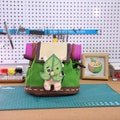 Zelda Korok Backpack with Sound Plush, Tears of the Kingdom Removable Leaves, Wearable Cosplay Prop Costume, Handmade Gifts, Yahaha Backpack