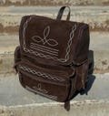 Boot Stitch Brown Backpack
