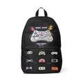 Gamer Over  Unisex Fabric Backpack For Gaming, Gamers Gift for School Boys Gamer Dads Brothers Uncle  Custom Back to School for Boys Kids