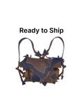 Mini Backpack Purse, handmade leather backpack, fairy backpack, small leather purse, fantasy backpack, pixie, fairy, elf, leather bag, bag
