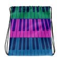 Piano Drawstring Backpack Bag in Vibrant Bright Colors -  Free Shipping!