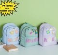 Personalized Toddler Backpack,Custom Nylon Backpack with Chenille Letters, kindergarten Gift,Toddler Bookbags School Bags.Christmas Gifts