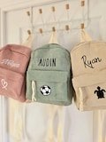 Personalized children's velvet backpack / kindergarten