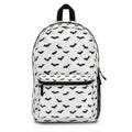 Stylish Black Bat Pattern Backpack Halloween Themed School Bag Gothic Fashion Accessory Trendy Everyday Backpack for Kids & Adults