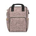 Modern Fruit-Themed Diaper Bag | Minimalist Neutral-Pink Gender-Neutral Design